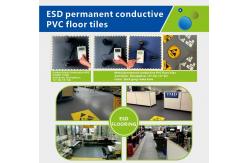 China Conductive ESD Floor Tiles Interlocking Anti Static PVC Tiles supplier