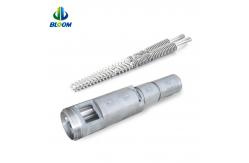 China Customized High Effiency Conical twin Screw And Barrel For PVC WPC supplier