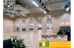 China Sliding Folding Partitions Movable Temporary Room Dividers 32 / 53 db STC Coefficient supplier