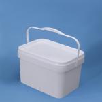 5L Rectangular Plastic Bucket With Sturdy Handles Leak-Proof for sale