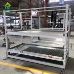 Multi Layer Powder Coating Greenhouse Racks Hydroponic Ebb And Flow Tables for sale