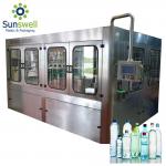 14 Heads Rotary Drinking Water Rinsing Filling Capping And Labeling Product Line for sale