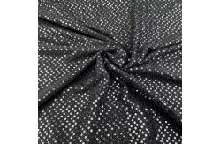 China 148cm 145gsm Polyester Lurex Spandex Glitter Metallic Fabric For Garment supplier