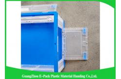 China Big Capacity Collapsible Plastic Storage Bins , Folding Storage Crates Space Saving supplier