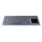 Metal Backlit USB Keyboard / Backlit Mechanical Keyboard With Ruggedized Touchpad for sale