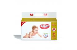 China Magic Soft Disposable Baby Nappy Pants A Grade Breathable With Elastic Waistband supplier
