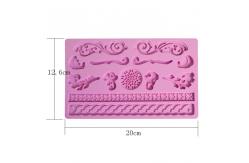 China Furniture Pastry Silicone Baking Utensils Craft Decorating Fondant Lace Mat supplier