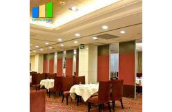 China Hanging System Folding Partition Walls Aluminum Soundproof Movable Wall For Dining Room supplier