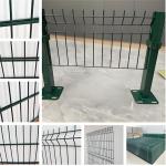 Power Coated Welded V Mesh Triangle Bend Security Fence for sale