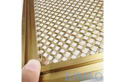 China Custom Mild Steel Cabinet Mesh Inserts Gold Galvanized Surface supplier