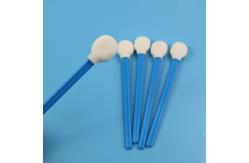 China Blue Handle Car Care Cleanroom Foam Tip Swab TX708 Lint Free supplier