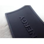 Shiny Black TPU Custom Clothing Patches Size 3*4.5cm Wear Resistance for sale