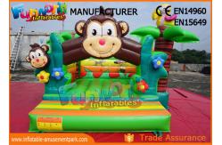 China Double Stitching Monkey Jungle  Commercial Bouncy Castles / Kids Inflatable Jumper supplier