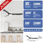 Living Room LED Ceiling Fan with Plastic Blades and REACH Certificate by 1stshine