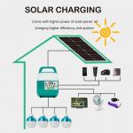 Multifunction Solar Emergency Light System Rechargeable Remote Control Led for sale