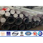 High Voltage 33kv Power Transmission Poles Double Circuit Galvanization Steel Electric for sale