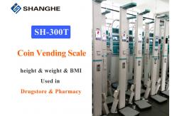 China Smart Bluetooth BMI Body Weight And Height Scale Coin Operated Printing Data supplier