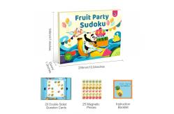 China Children's Focus Magnetic Sudoku Board Fruit Party Numbers Sense Thinking supplier