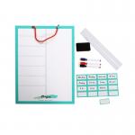 Writable Wall Hanging Preschool Reward Chart Board With Magnetic Sticker for sale