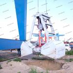 4CBM Clamshell Crane Grab Bucket Hydraulic Radio Remote Control Vessel