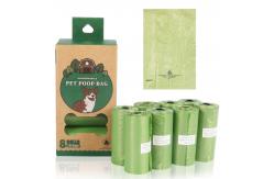 China Eco Frendly EPI PE Biodegradable Dog Poop Bag 15 Microns 8 Rolls supplier