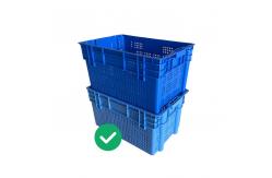 China Nestable HDPE Food Plastic Crates Dynamic Load 50Kg UV Resistant supplier