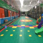 Green Matte Removable Outdoor Sports Surfaces 250 x 250 x 12.7mm for sale