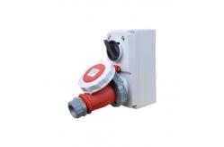 China Red IP67 Industrial Interlocked Switch Socket Plug 16A 5 Pole Moistureproof supplier