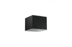 China Cube Outdoor Solar Powered Garden Lights Matte Black Wall Light 2700K Rechargeable supplier