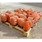 OEM Carved Himalayan Salt Lamp With Solid Wooden Base for sale