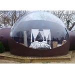 Clear Inflatable Bubble Tent with Two Room One Tunnel for sale