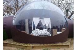 China Clear Inflatable Bubble Tent with Two Room One Tunnel supplier