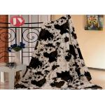 Animal Printed PV Plush Sherpa Blanket For Home Rectangular Polyester Winter for sale