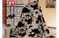 China Animal Printed PV Plush Sherpa Blanket For Home Rectangular Polyester Winter supplier