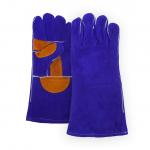 High Temperature Abrasion Resistant Gloves , Full Protection Safety Leather Working Gloves for sale