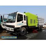 FVZ CXA 300hp ISUZU Road Sweeper Truck 6X4 With High Pressure Water Cleaner for sale