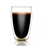 350ml Borosilicate Double Wall Insulated Glass Mug for sale