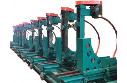 China woodworking vertical band saw mill machine with trolley CNC log carriage supplier