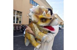 China Realistic Animatronic Baby Dinosaur Puppet for Dino Park and Show supplier