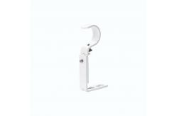 China Crown Shape Transparent Acrylic Curtain Rod Accessories Single Bracket 25mm Diameter Custom supplier