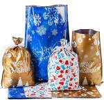 Holiday 17*11inch Resealable Mylar Aluminum Foil Bag With Ribbon Tie for sale