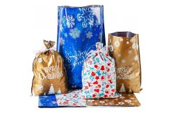 China Christmas Goody 24X32cm Aluminum Foil Bag Reusable With Ties supplier