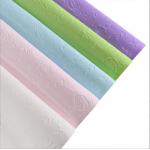 Elegant and Durable of Embossed Texture Art Paper in Many Colors for Flower Packaging for sale