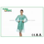 55gsm Single Use Tyvek Protective Lab Coat With Velcros Closure for sale