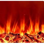 Customized Indoor Wood Burning Fireplace Suspended Hanging Fireplace Minimalistic