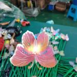 Cri70 1m 1.2m Height Solar Flower Light For Holiday Park