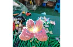 China Cri70 1m 1.2m Height Solar Flower Light For Holiday Park supplier
