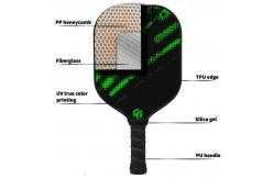 China Matte Surface Raw Pickleball Paddle Black 200g-230g with UV Printing supplier