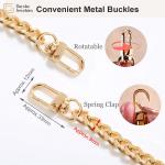 Diy Bag Handbag Purse Replacement Flat Metal Chain Strap With Buckle