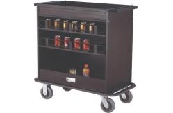 China Large Space Mini Drinks Trolley Anti Collision Bottom Base With 4pcs Wheels supplier